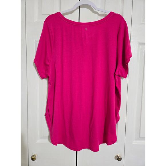 Xersion 1x women's quick dry pink athletic tshirt - Picture 3 of 6